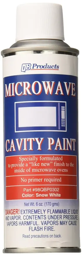 98qbp0302 Qb Products Microwave Cavity Spray Paint 6 Oz Snow White