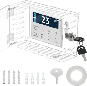 Qbxmy7 445040358347 Baby Proofing Thermostat Lock Box With Key Clear Cover