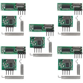 Qccan 701715530836 5pcs 433mhz Wireless Rf Transmitter And Receiver With Antenna Ask Remote Cont