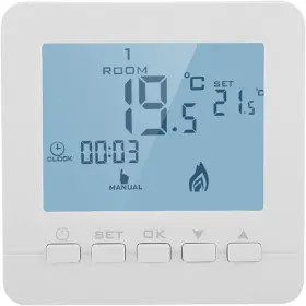 B0bw9vc348 Qiilu Programmable Wall Thermostat With Backlit Digital Lcd Display 5a Celsius Only