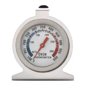 Qintreesify 768530920082 Silver Oven Thermometer 50-300 C/100-600 F Grill Fry Chef Smoker