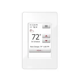 Quietwarmth 696087109189 Thermostat Thermprotouch Color Touch Screen Smart Home/wifi With Buil