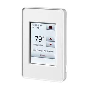 Quietwarmth 744759416896 120-volt/240-volt Programmable Wifi Enabled Smart Touch Thermostat With Floor Se