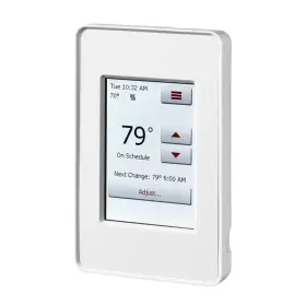 Quietwarmth 744759416896 120-volt/240-volt Programmable Wifi Enabled Smart Touch Thermostat With Floor Se