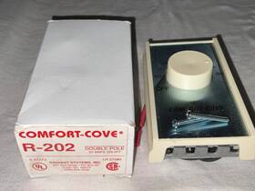 Radient Systems R-202 Comfort Cove Thermostat 22a Double Pole 120-277v Almond Non Programmable