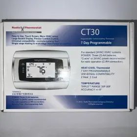 Ct30 Radio Thermostat 084615000945 7 Day Programmable New