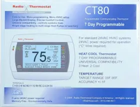 Ct80 Radio Thermostat 5489 7 Day Programmable Communicating Universal