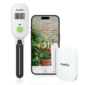 Rainpoint 026 023 Smart Digital Wireless Plant Moisture Meter Houseplants Indoor Wifi