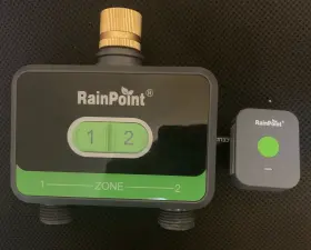 B-htv210b009w-nh Rainpoint Wifi Water Timer For Garden Hose With Brass Inlet 2-zone