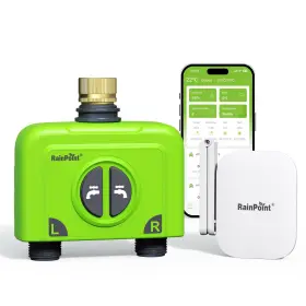 Hwg023wbrf Rainpoint Htv245frf Wifi Water Timer For Garden Hose 2 Zone Smart Timer... Fast Ship