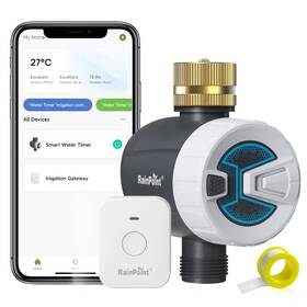 Rainpoint Tcttv102b-w-nhv1-c Wifi Water Timer Brass Inlet Smart Hose Faucet Automatic Ir