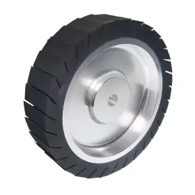 Lxl-20050 Rams Bralin 8 X 2 Inch Rubber Expansion Centrifugal Wheel Working With Zirconia/non-woven