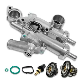 Rz621 Ransoto Aluminium Coolant Thermostat Housing Assembly With Sensor And Gasket Compatible