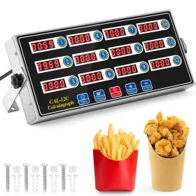 Hat-relaxweex-1345 Relaxweex 1 Pack 12-channel Digital Kitchen Timer Commercial Cooking With Loud A
