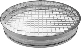 Repa Market 751038503730 12 Inch Net 3/8 X Duct End Cap With Steel Mesh - Round Galvanized