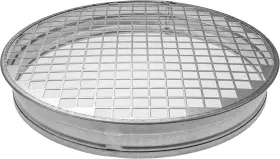 Rs-esn200 Repa Market 8 Inch Net 3/8 X Duct End Cap With Steel Mesh - Round Galvanized S