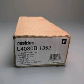 Resideo L4080b Aquastat Thermostat High Limit Immersion 100-200