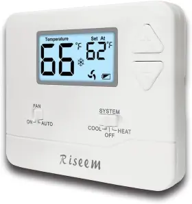 Riseem 313021530549 Nonprogrammable Thermostat For Home Single-stage Systems Digital Energy-saving