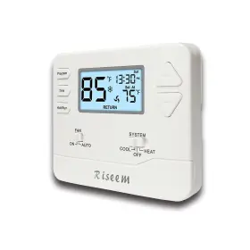 Riseem 607605200745 Programmable Thermostat For House 5-1-1 Day Multi-stage Digital
