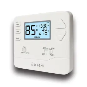 Riseem 607607717081 Thermostat For Heat Pump Nonprogrammable Home Conventional S Inch