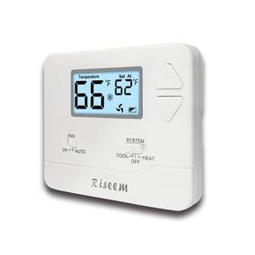 Riseem 635403033272 Nonprogrammable Thermostat For Home Single-stage Systems Digital Energy-savi