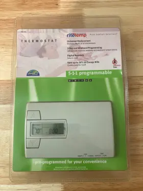 781-733 Ritetemp 5-1-1 Programmable Thermostat Model Factory Sealed
