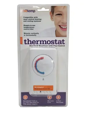936-072 Ritetemp 6008 Thermostat Heat Cool 24v With Fan Control Mercury-free Brand New