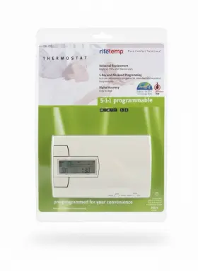 Gpmg8022c Ritetemp 8022c 5-1-1 Programmable Thermostat 781-733 New Sealed Pure Comfort 24v