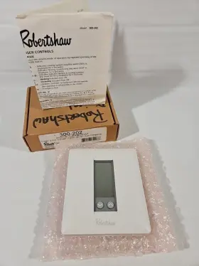300-202 Robert Shaw Digital Heat Pump Thermostat Read Description