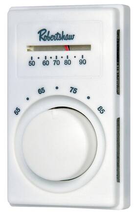 Robertshaw 094713210849 Line Voltage Thermostat Heat Only White