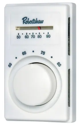 Robertshaw 094713210849 Line Voltage Thermostat Heat Only White