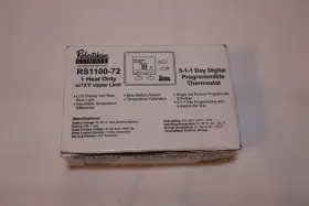 Rs1110 Robertshaw 5-1-1 Day Digital Programmable Thermostat 1 Heat/1 Cool