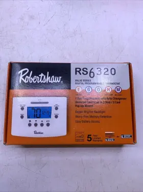 Rs6320 Robertshaw Digital Programmable Thermostat New/sealed Economy Series