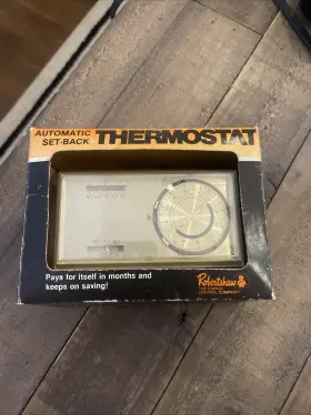 T30-1042 Robertshaw Vintage Nos Unused Nip Robert Shaw Quartz Set Back Thermostat Usa