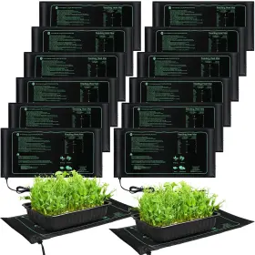 Yoj-roceei-1036 Roceei 18 Pack Seedling Heat Mat Bulk 10 Inch X 20.75 Mats For Seed Starti