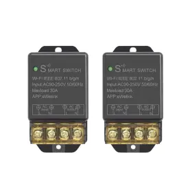 Kr2201by Rodot 2 Ewelink 30a Hight Power Wifi Smart Switch 110v/120v/240v App Remote With Tim