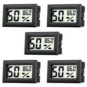 Rojuna 8541833359 Mini Thermometer Hygrometer Small Digital Electronic Temperature Humidity Me