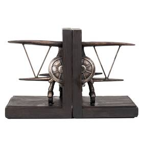 Roman 089945576245 Giftware Inc. Home D Cor Every Day Gifts 7.75 Inch H Airplane Bookends