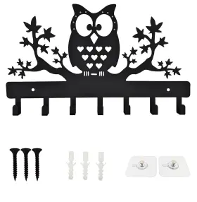 Rs-e101-bkow Rt&bs Key Hooks For Wall Dog Leash Holder Kitchen Hanging Utensil