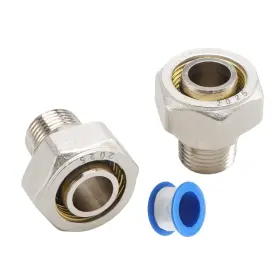 Ruhualife 717021548816 3/4 X 1/2 Male Npt Threads Adapter Fittings With Dou