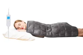 Ruqiji 752010836796 17ftftx33ftft Weighted Heating Pad 6lbs With 10 Temperature Settings Fla