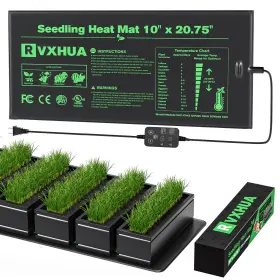 Rvx010-p Rvxhua Adjustable Seedling Heat Mat With Temperature Controller Waterproof Plant He
