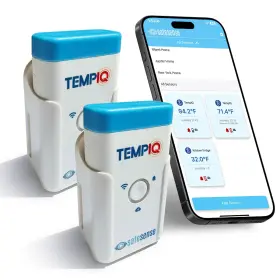 Safesense 860013840211 Tempiq Wifi 2-pack Temperature And Humidity Sensor - App Integration Alerts H