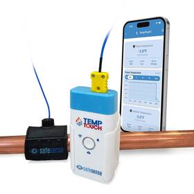 Safesense Ss-temptouch-pc-1 Temptouch Wifi Pipe Clamp Temperature And Humidity Sensor Smart Thermomete