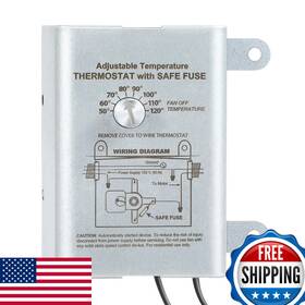 Saillong B0cwrhsq9n Attic Fan Thermostat Control Replacement Adjustable