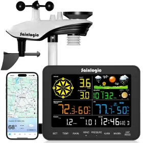 Sa6-plus Sainlogic Smart Wifi Weather Stations Wireless Indoor Outdoor Sa6 Plus 24/7 A