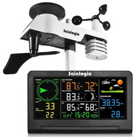 Sainlogic Ws-089 Weather Station Wireless Indoor Outdoor Sensor Rain Gauge Wind Gaug