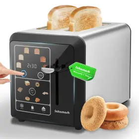 Toa-2s-cp-001 Sakamosh Smart Toaster 2 Slice Touch Screen Digital Toasters With 6 Brown Inch