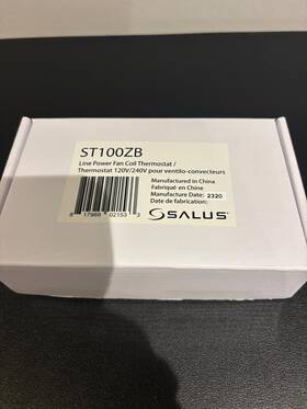 Salus 817989021533 St100zb Low Voltage Fan Coil Programmable Thermostat 110/240 V