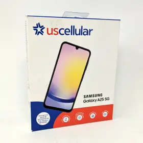 Samsung 850061234001 New Uscellular Galaxy A25 5g 128gb 6.5 Inch 6gb Ram Prepaid Phone Blue Black